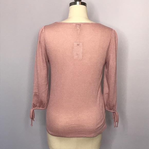 Lucky Brand Balloon Sleeve Tied Top- Medium- NWT - Picture 8 of 11